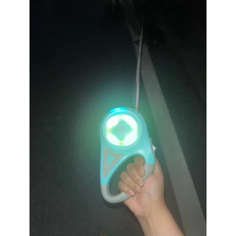 LED Light-Up Retractable Dog Leash - Automatic Pet Walking Leash with Colorful Breathing Light