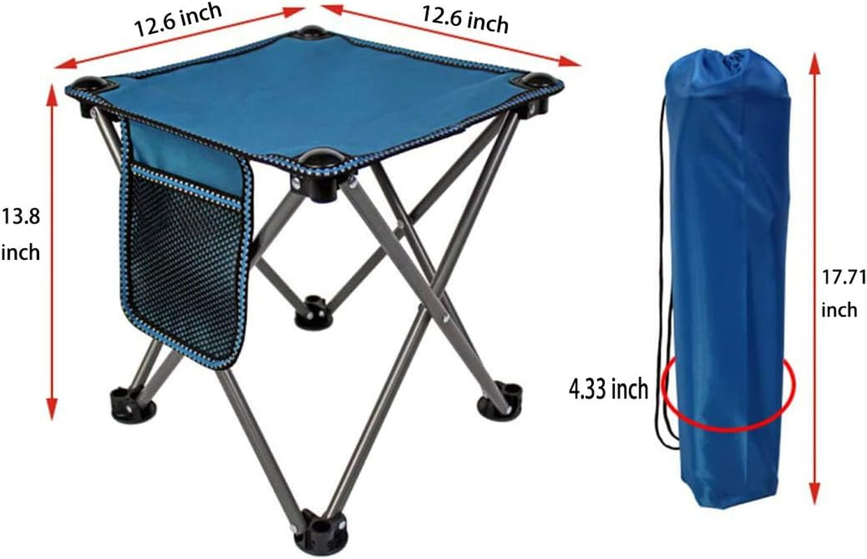 Small Camping Stool Fold Mini Camping Stool, Portable Lightweight Camping Stool, Outdoor Foldable Chair for Camping, Travel, Hiking, BBQ, Fishing, Garden, Beach