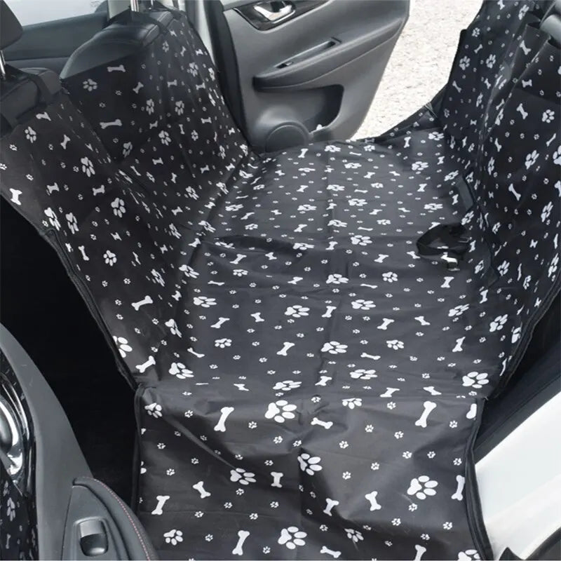 Waterproof Pet Dog Car Seat Cover Protector Printed Pet Dog Scratchproof Car Back Seat Cover Protector Pad with Printing